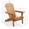 Casafield Folding Adirondack Chair, Cedar Wood Outdoor Fire Pit Lounge Chairs for Patio, Deck, Yard, Lawn and Garden Seating, Partially Pre-Assembled